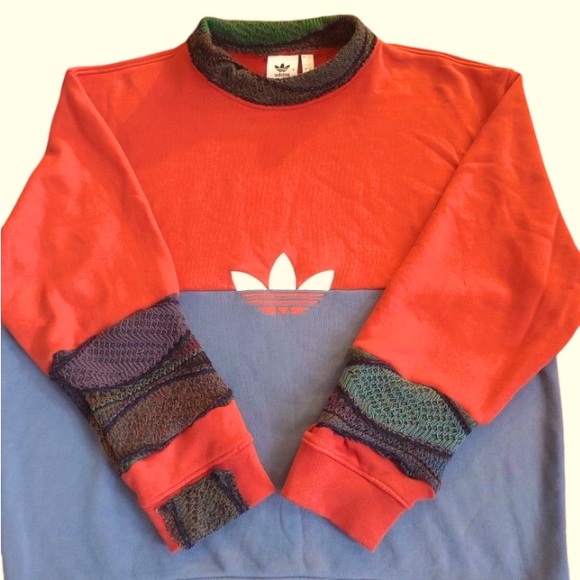 adidas Sweaters - Custom Vintage Coogi x Adidas Color block Sweater